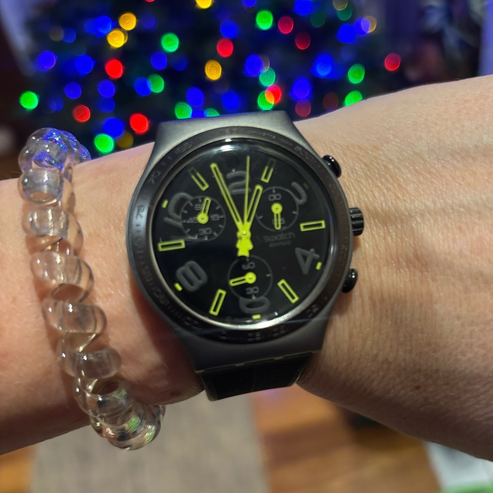 Vintage Swatch - Ray of Light Irony AG 2009 Chronograph 4 Jewels - YCM4000